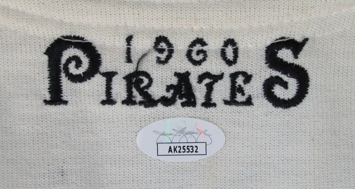 Bill Mazeroski HOF Signed/Auto Cooperstown Starter Baseball Jersey Pirates JSA 181302