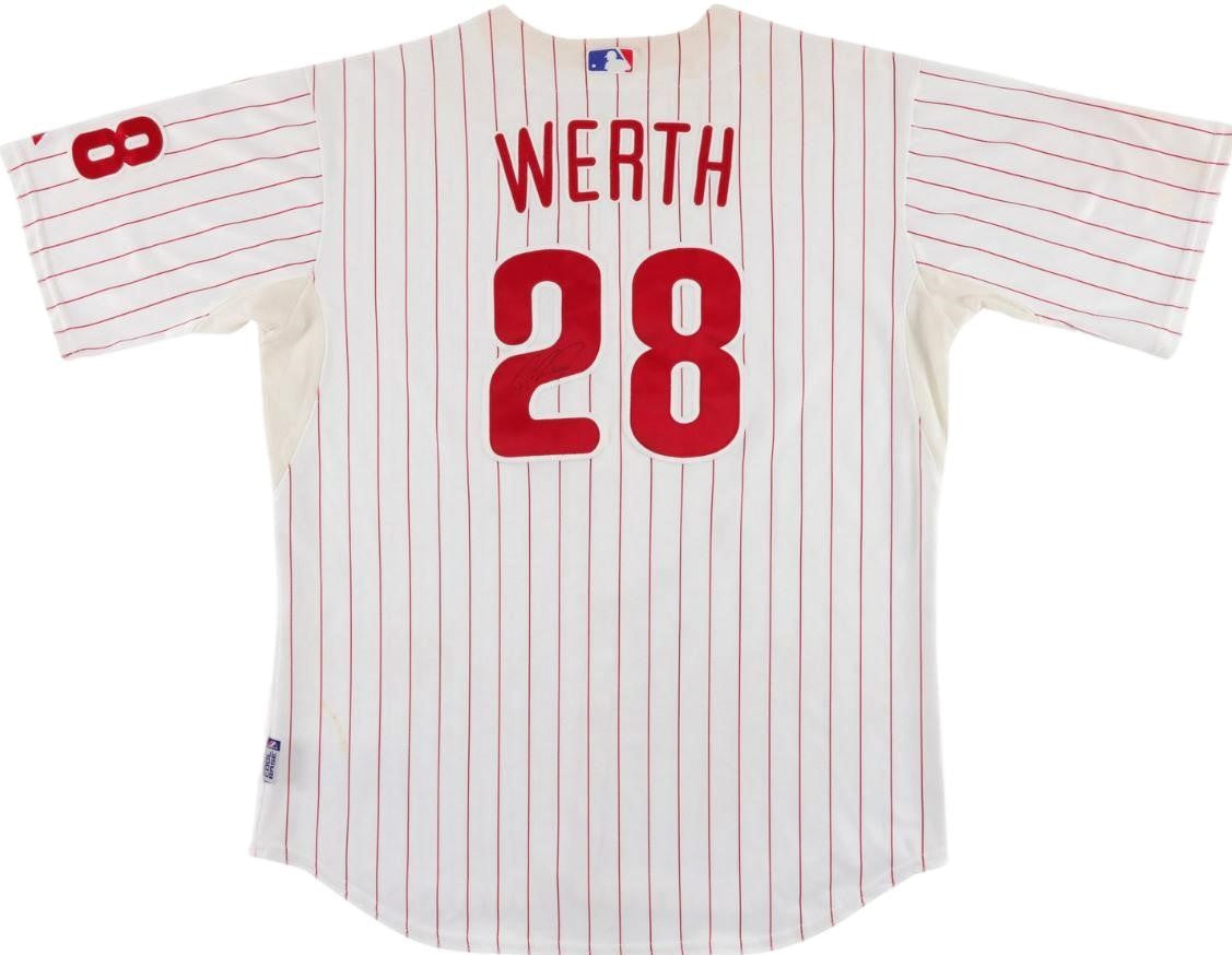 Jayson Werth Signed Game Used 2008 Jersey Philadelphia Phillies PSA/DNA 179920