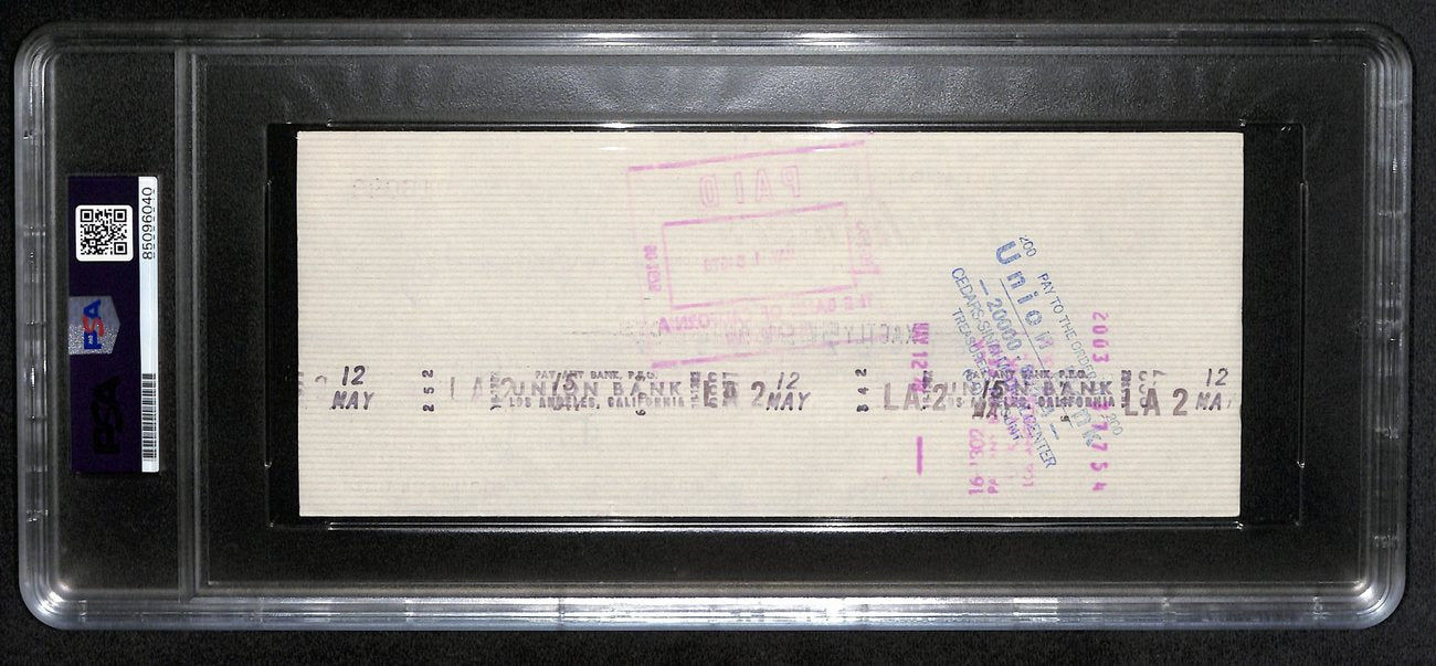 AL Davis Signed/Autographed 1978 Oakland Raiders Check PSA/DNA