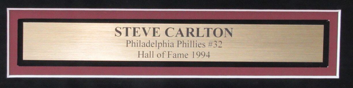 Steve Carlton HOF Autographed 16x20 Photo Phillies Framed PSA/DNA 178399
