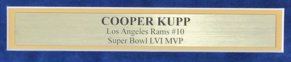 Cooper Kupp Autographed 16x20 Photo Los Angeles Rams Framed Fanatics