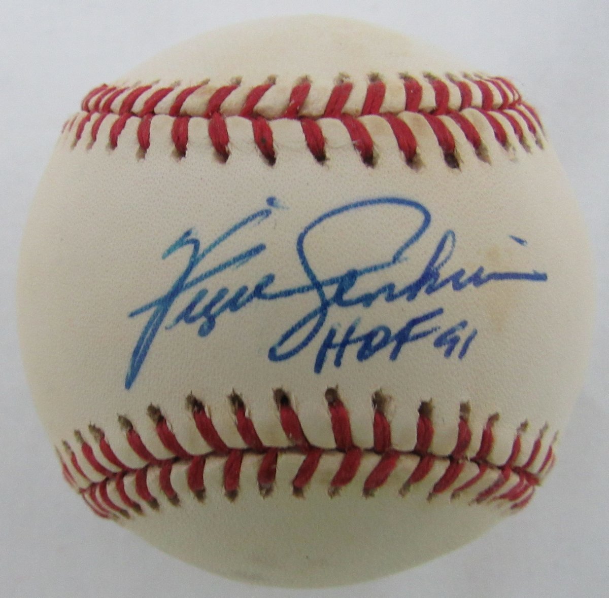 Fergie Jenkins Texas/Cubs HOF 91 Signed ONL Baseball JSA 136561
