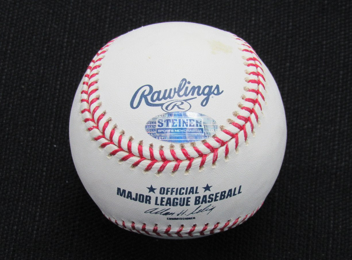 David Adams Signed/Auto Yankees 100th OML Baseball STEINER 187139