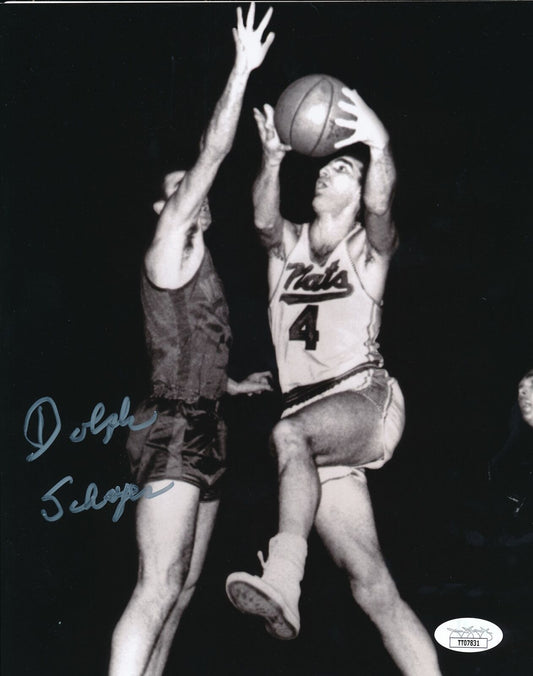 Dolph Schayes HOF Syracuse Nationals Signed/Autographed 8x10 Photo JSA 164689