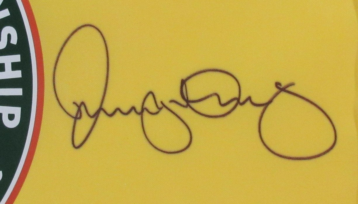 Rory McIlory Signed/Auto 2012 PGA Championship Pin Flag Framed UDA 189341