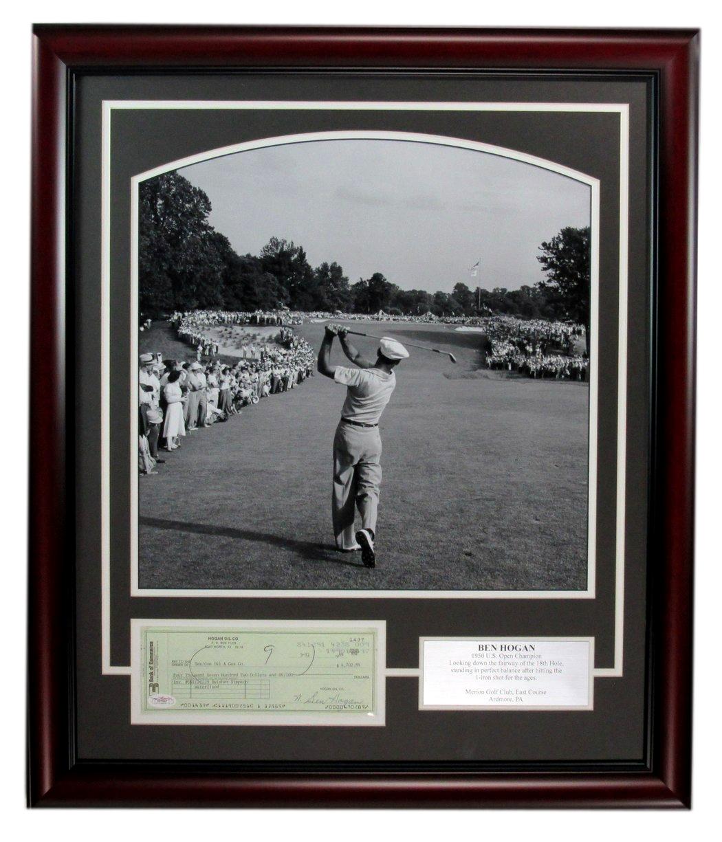 Ben Hogan 1950 U.S. Open Signed/Auto 16x20 Photo Collage Framed JSA 189335