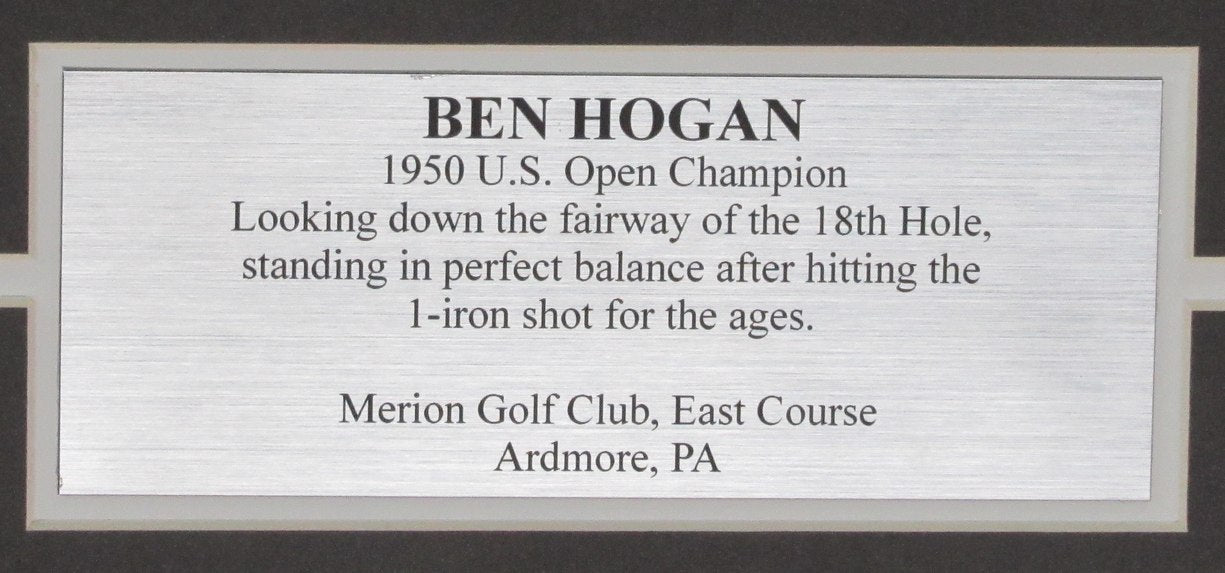 Ben Hogan 1950 U.S. Open Signed/Auto 16x20 Photo Collage Framed JSA 189335