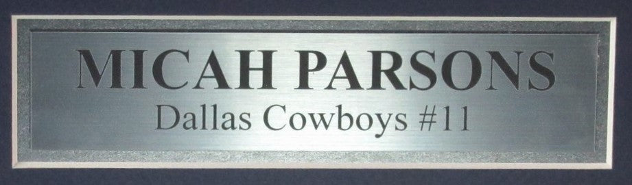 Micah Parsons Signed/Auto Dallas Cowboys Football Jersey Framed Fanatics 190101