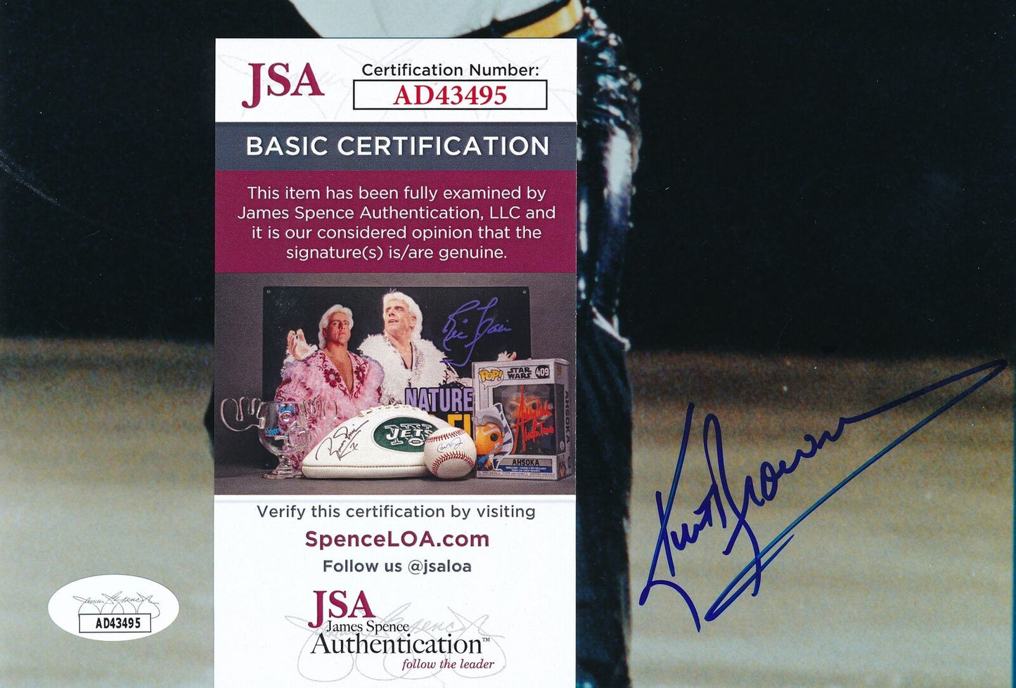 Kurt Browning Autographed 8x10 Photo Olympic USA Figure Skating 4 x W.C. JSA