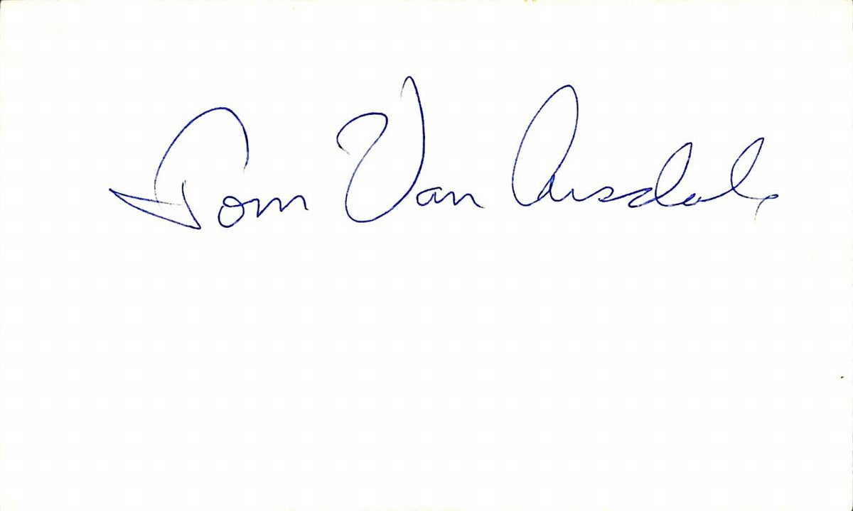 Tom Van Arsdale Phoenix Suns Signed/Autographed 3x5 Index Card 189469