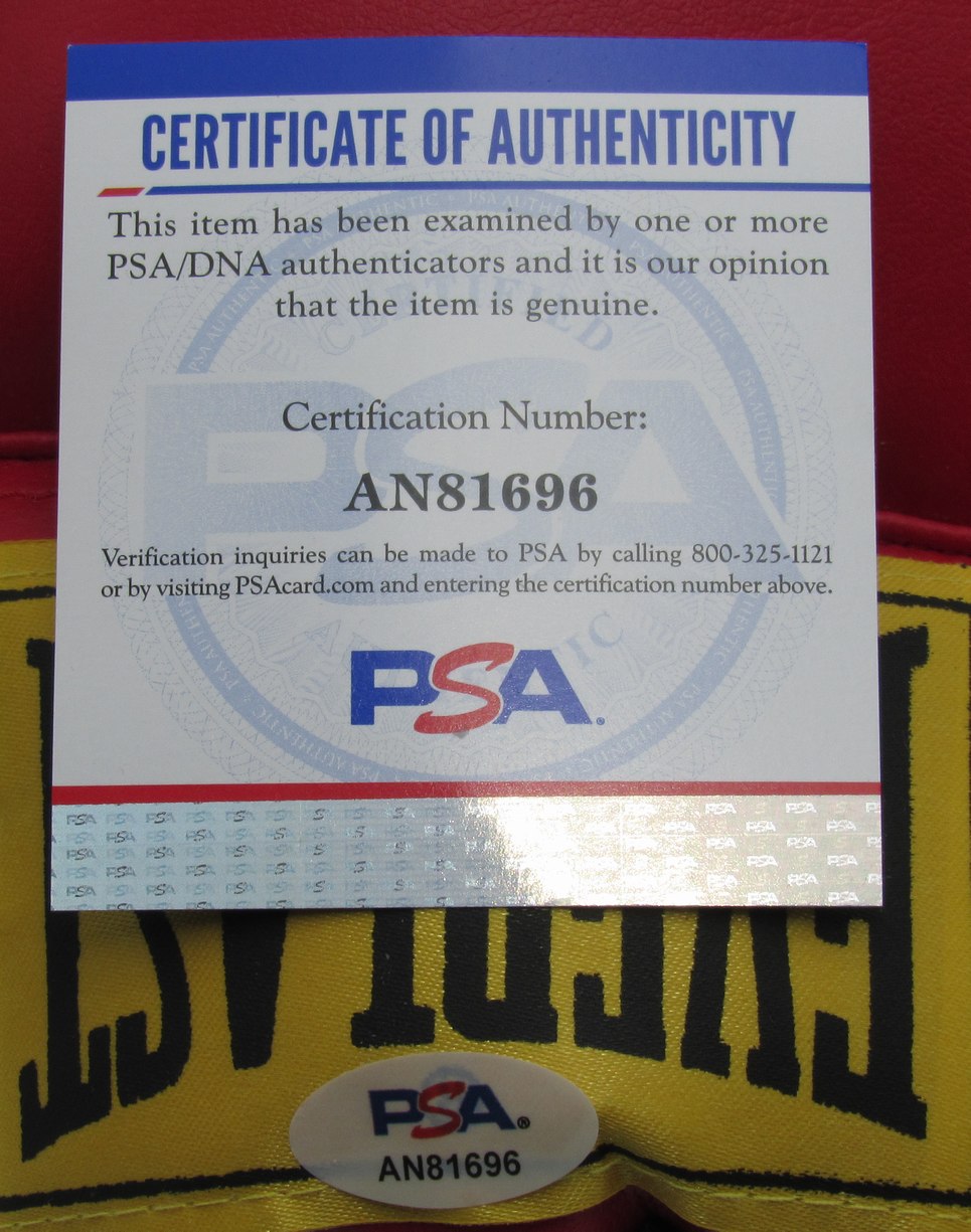 Joe Frazier Signed/Autographed Left Red Everlast Boxing Glove PSA/DNA 190223