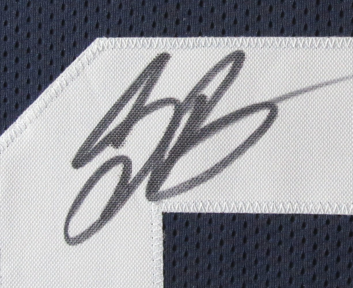 Saquon Barkley Signed/Auto Navy Football Jersey Penn State Framed PSA/DNA 191736