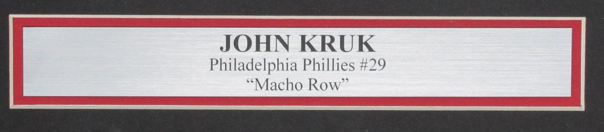 John Kruk Signed/Auto 11x14 Photo Philadelphia Phillies Framed Beckett 192133
