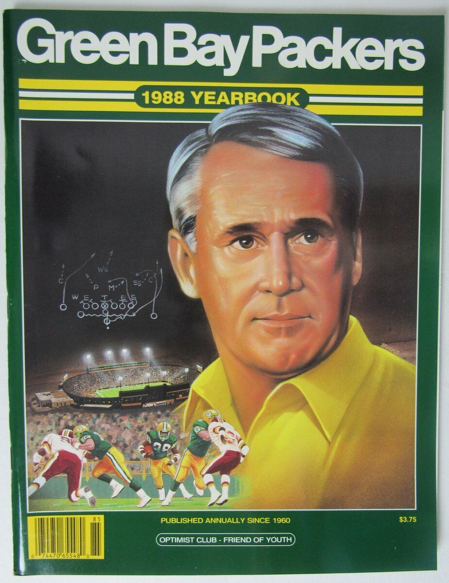 1988 Green Bay Packers NFL Football Official Team Yearbook Infante 145968