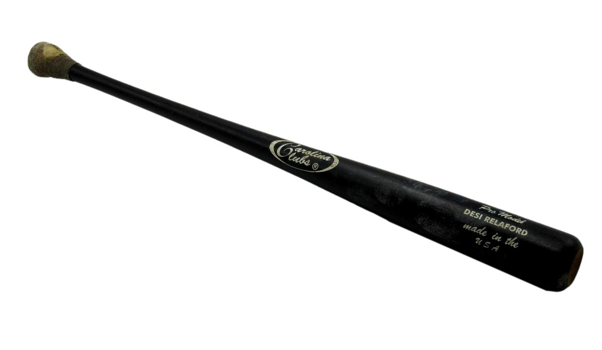 Desi Relaford Unsigned Carolina Clubs Game Used Broken Baseball Bat Phillies