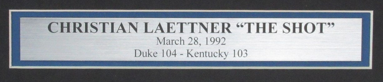 Christian Laettner Signed/Auto 16x20 Photo "The Shot" Duke Framed JSA 190836