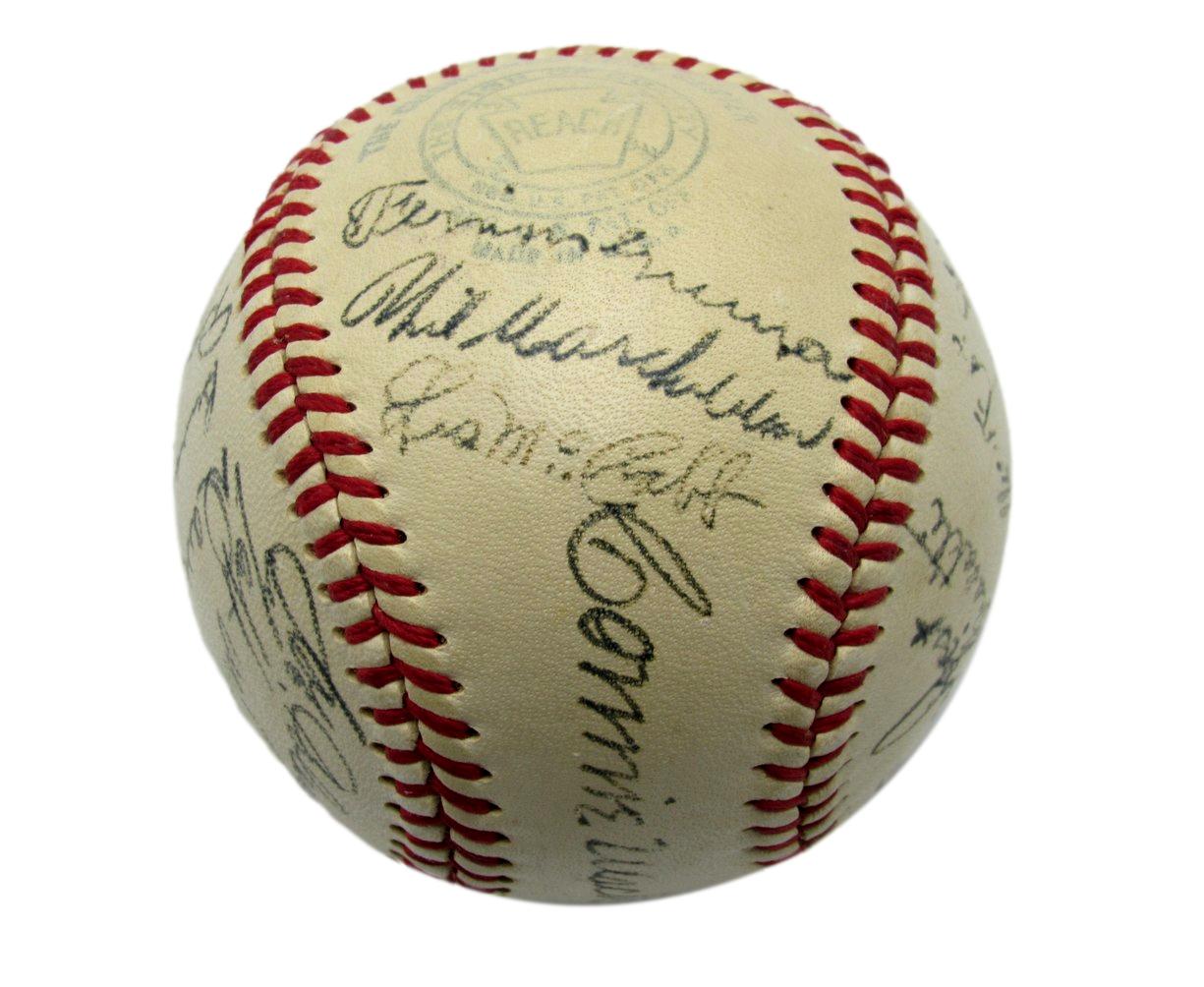 1930s to 50s Philadelphia A's Signed by 23 Baseball Simmons Mack Fox HOF 192215