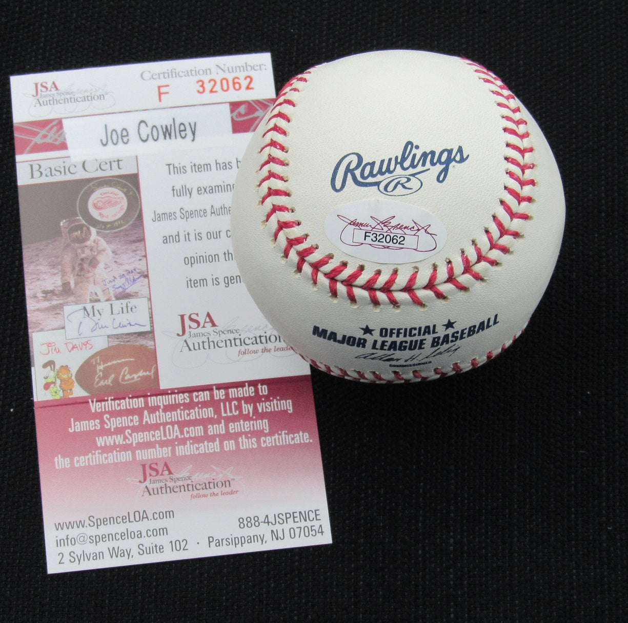 Joe Cowley Signed/Auto Yankees 100th OML Baseball JSA 186658