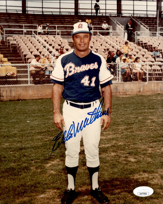 Eddie Mathews HOF Signed/Autographed 8x10 Photo Atlanta Braves JSA 191327