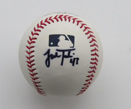 Josh Tomlin Autographed OML Baseball Cleveland Indians 180082