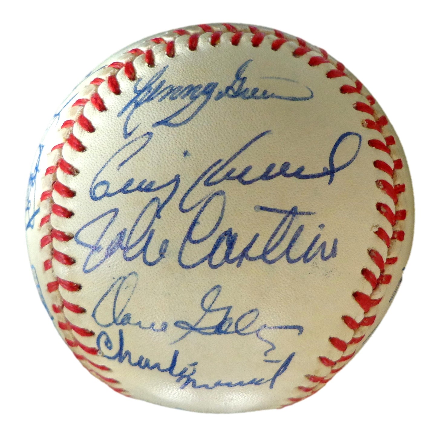 Minnesota Twins Multi-Autographed by 10 Pleayers OAL Baseball 179887