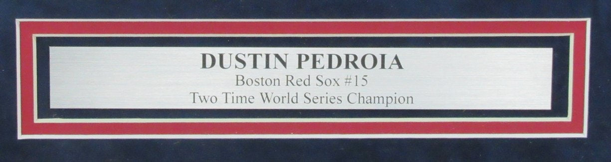Dustin Pedroia Autographed 16x20 Photo Boston Red Sox Framed 186286