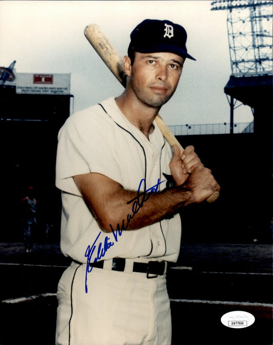 Eddie Mathews HOF Signed/Autographed 8x10 Photo Detroit Tigers JSA 191325