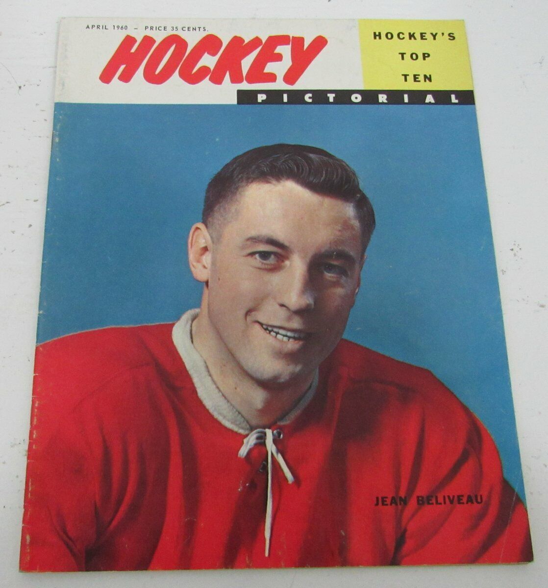 Hockey Pictorial April 1960, Jean Beliveau Cover. 143178