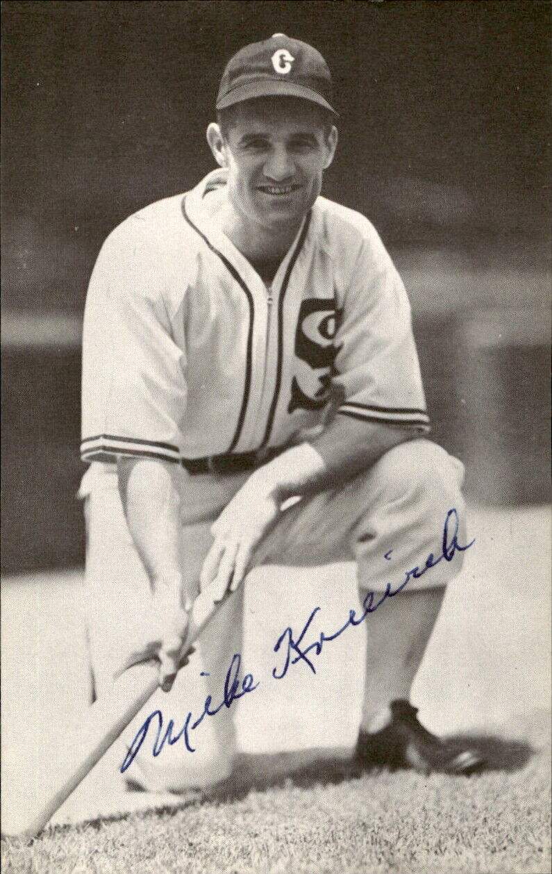 Mike Kreevich Cicago White Sox d. 1994 Signed/Auto 3x5 Photo 178529