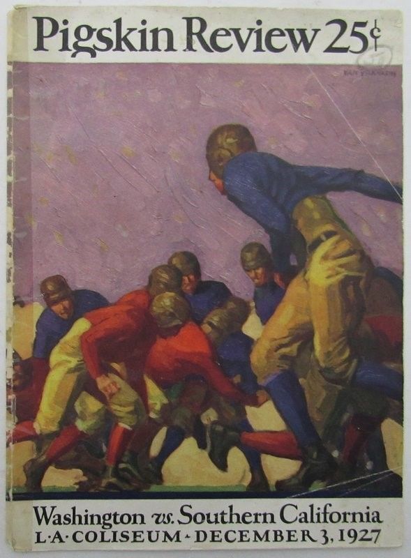 1927 Washington vs. USC Pigskin Review Football Game Program 12/3/27 130343