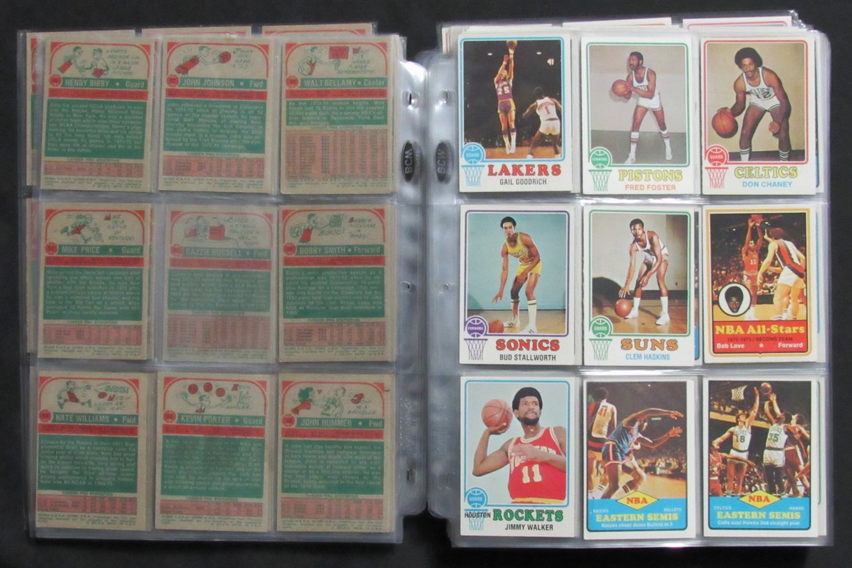1973-74 TOPPS Basketball Complete Set (264) Abdul-Jabbar Erving West 189322