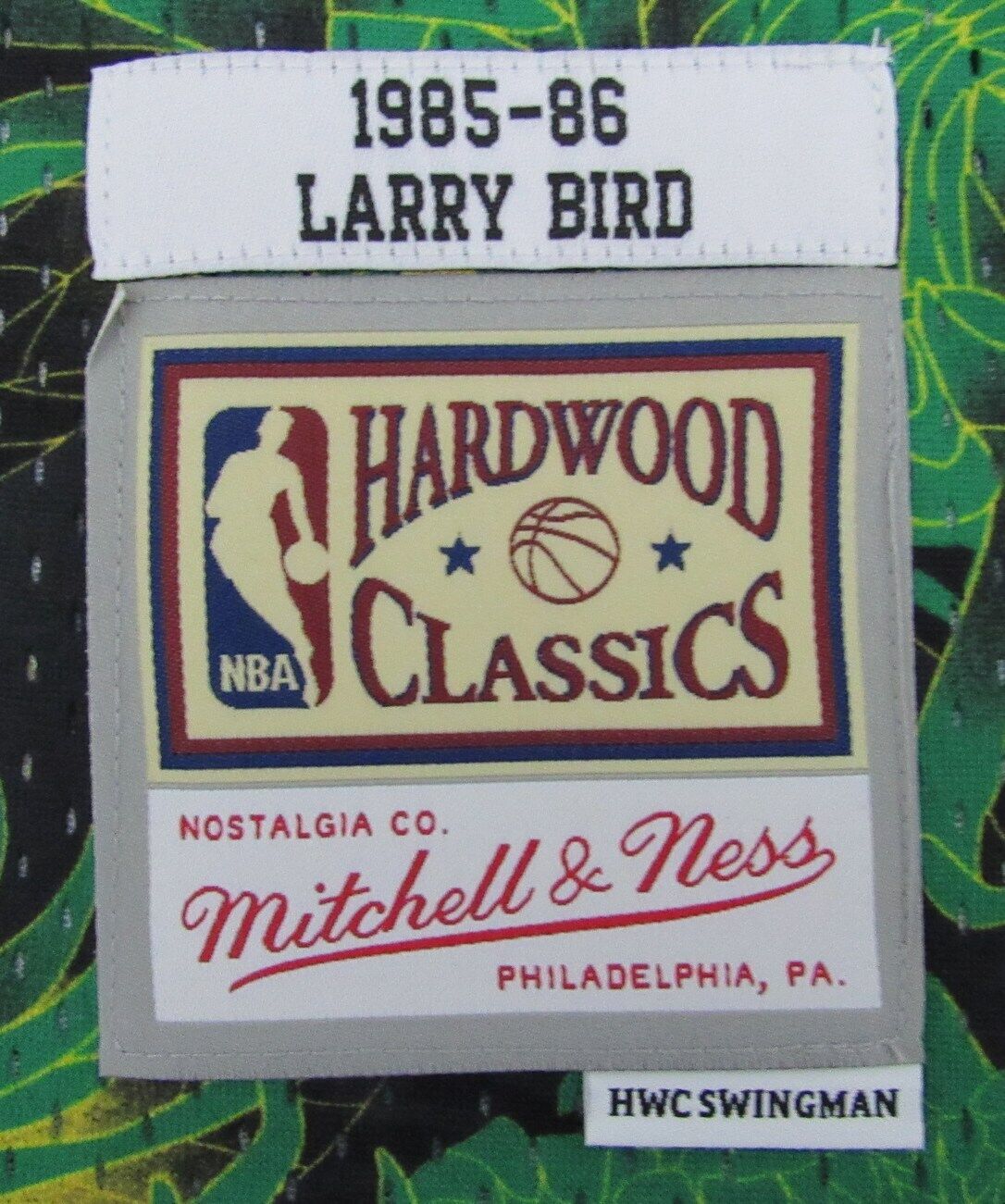Larry Bird Autographed Green Mitchell Ness Hyper Swingman Jersey PSA/DNA 179395