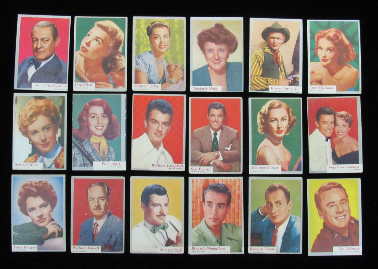 1953 TOPPS WHO-Z-AT STAR Complete (80) Card Set Movie Stars 185527