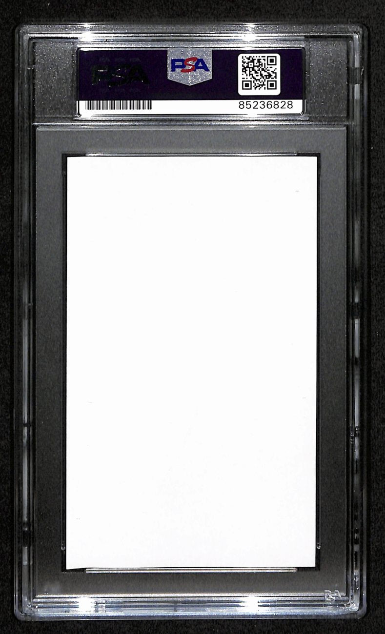 Creighton Miller CFB HOF Signed 3x5 Index Card Notre Dame PSA/DNA 189027