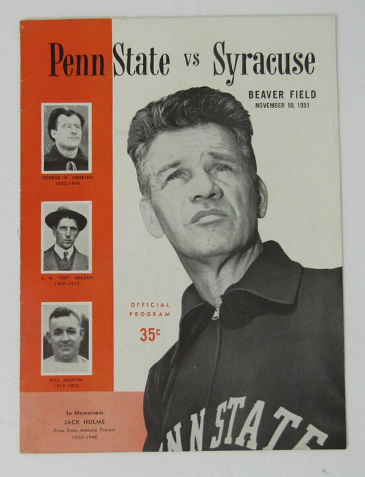1951 Penn State Nittany Lions vs. Syracuse College Football Program 141679
