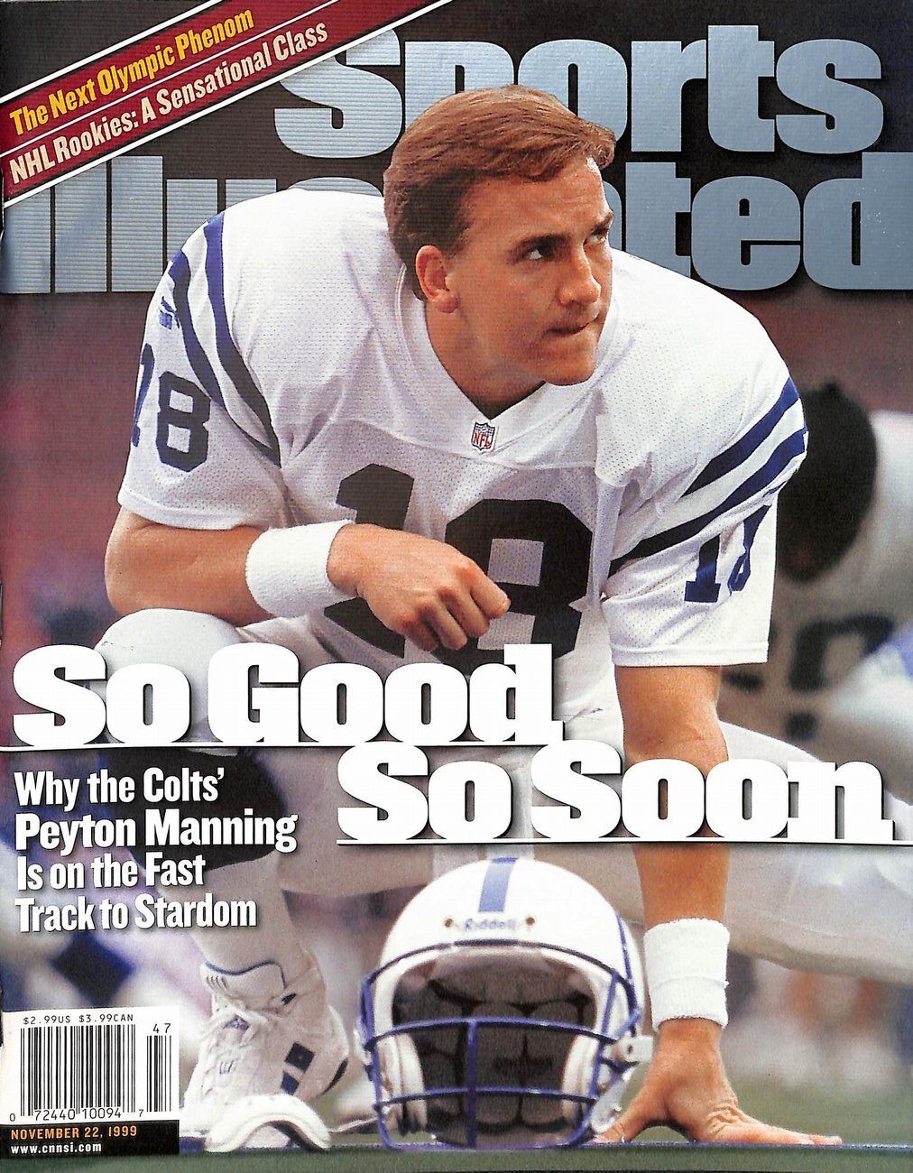 November 22, 1999 Sports Illustrated Magazine Peyton Manning NO LABEL 179179