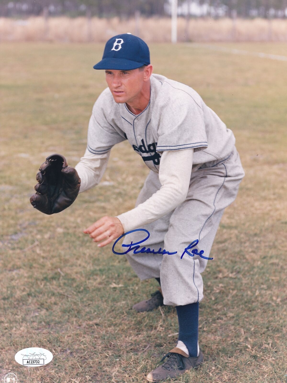 Preacher Roe Autographed 8x10 Photo Brooklyn Dodgers JSA