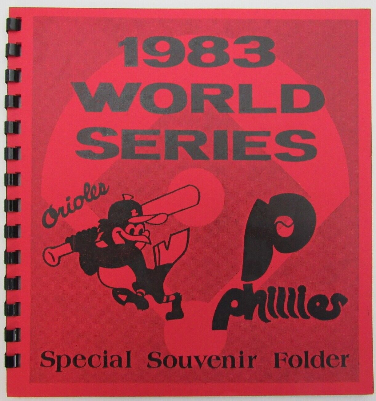 1983 World Series Souvenir Folder w/Stamps Envelopes Orioles vs. Phillies 157738