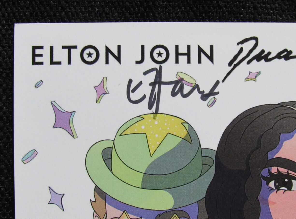 ELTON JOHN Autographed Elton & Dua "Cold Heart Pnau Remix" CD Insert - JSA LOA