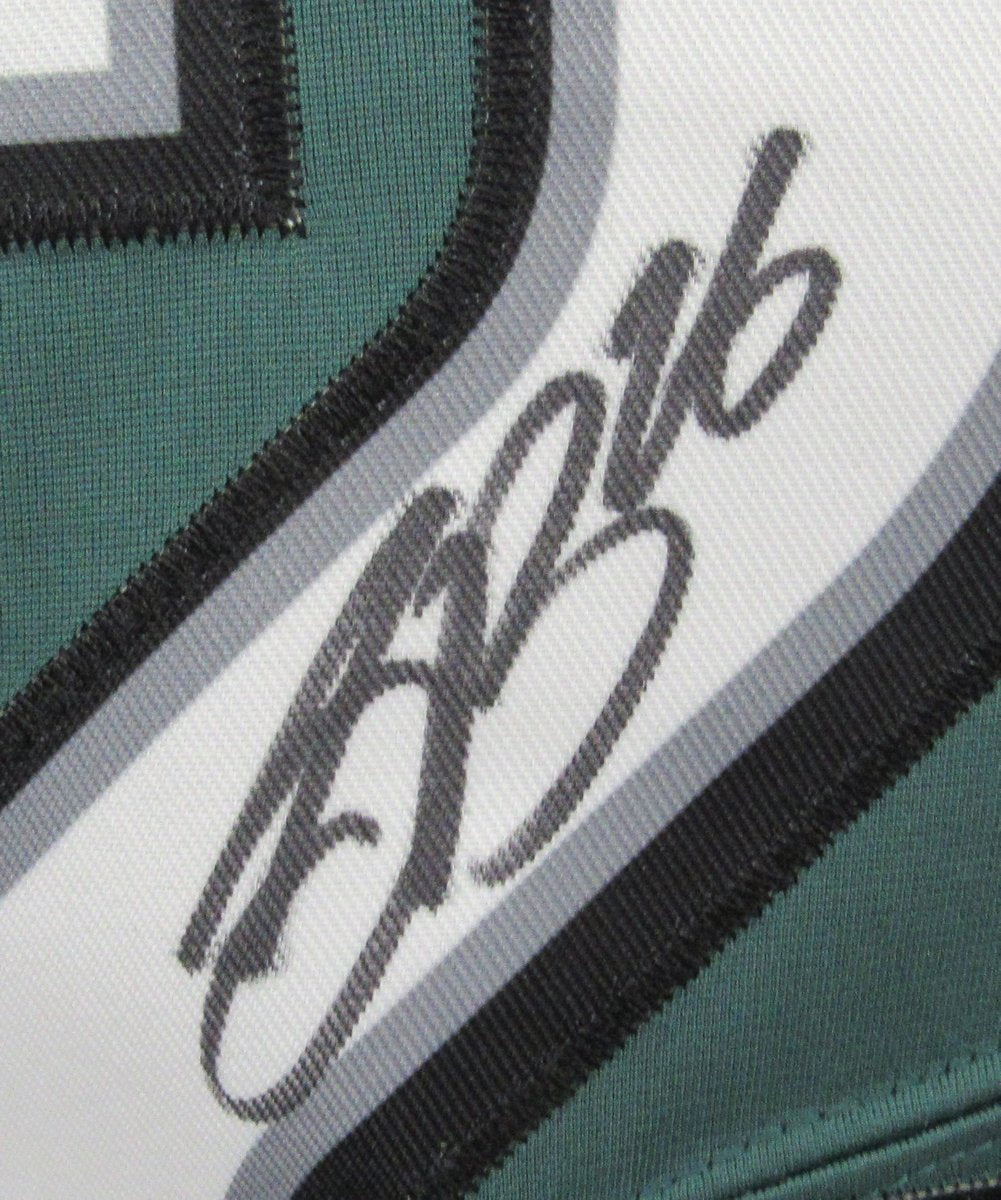 Saquon Barkley Autographed Nike Green Football Jersey Eagles Beckett 190148