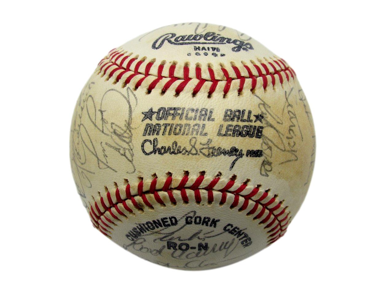 1979 Pirates ONL Team Signed Baseball (30) Stargell HOF Parker HOF PSA 192212