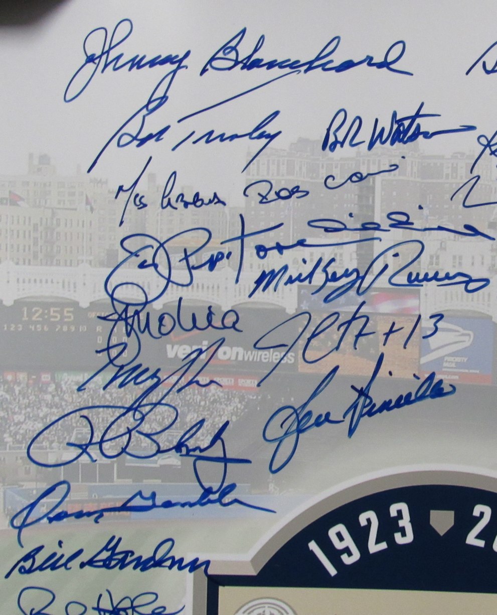New York Yankees and Mets Collage Team Signed by 96 16x20 Photo MLB Holo 193246