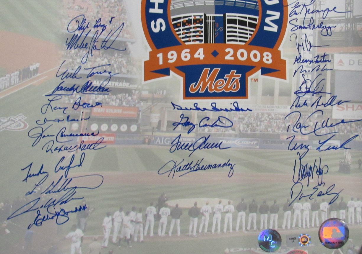 New York Yankees and Mets Collage Team Signed by 96 16x20 Photo MLB Holo 193246