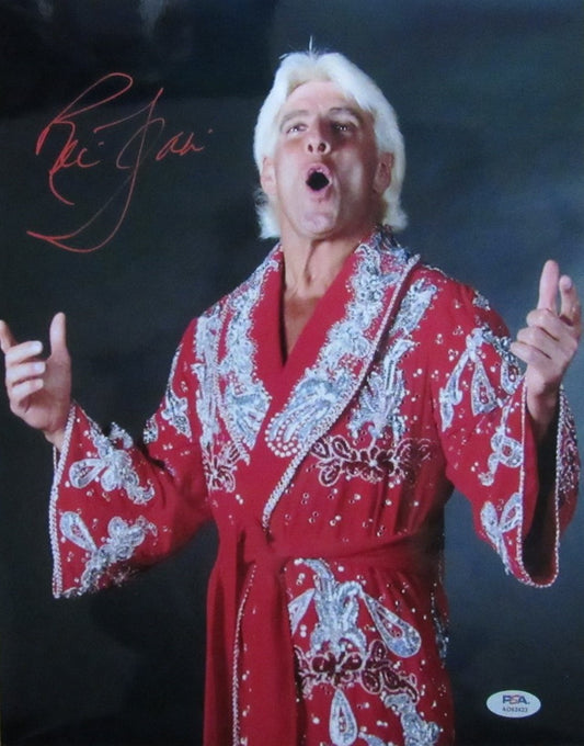 Ric Flair Autographed 11x14 Photo WWE PSA/DNA 190732