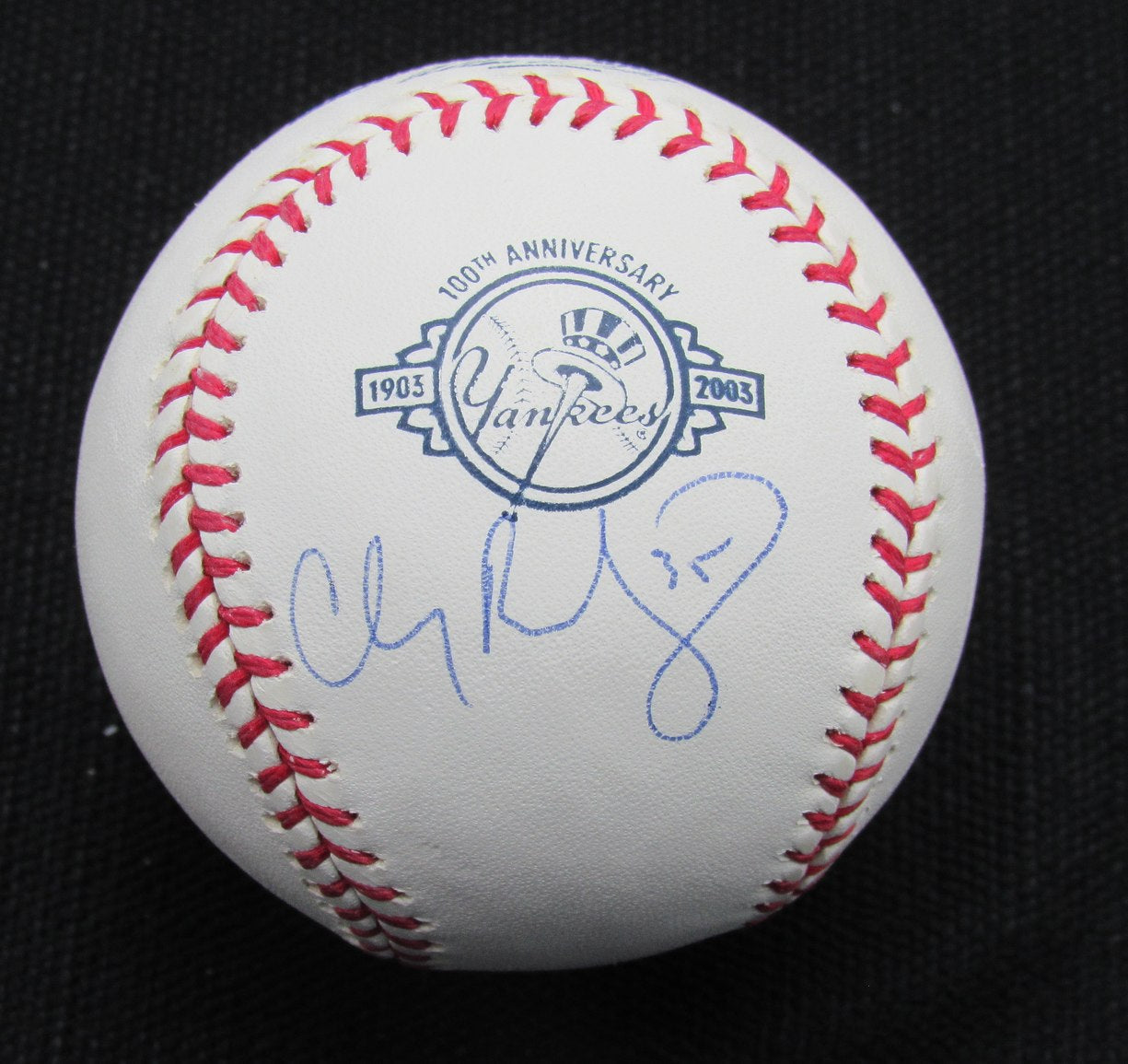 Clay Bellinger Signed/Auto New York Yankees 100th OML Baseball MAB 187101