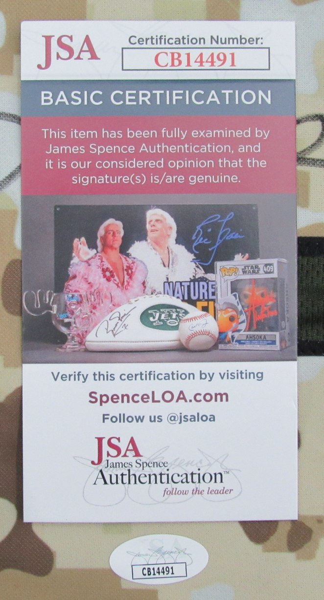 Dante Hall Signed/Auto Camo Custom Football Jersey Kansas City Chiefs JSA 193581