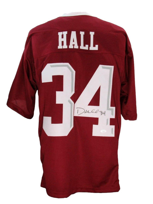 Dante Hall Signed/Auto Maroon Custom Football Jersey KC Chiefs JSA 193588