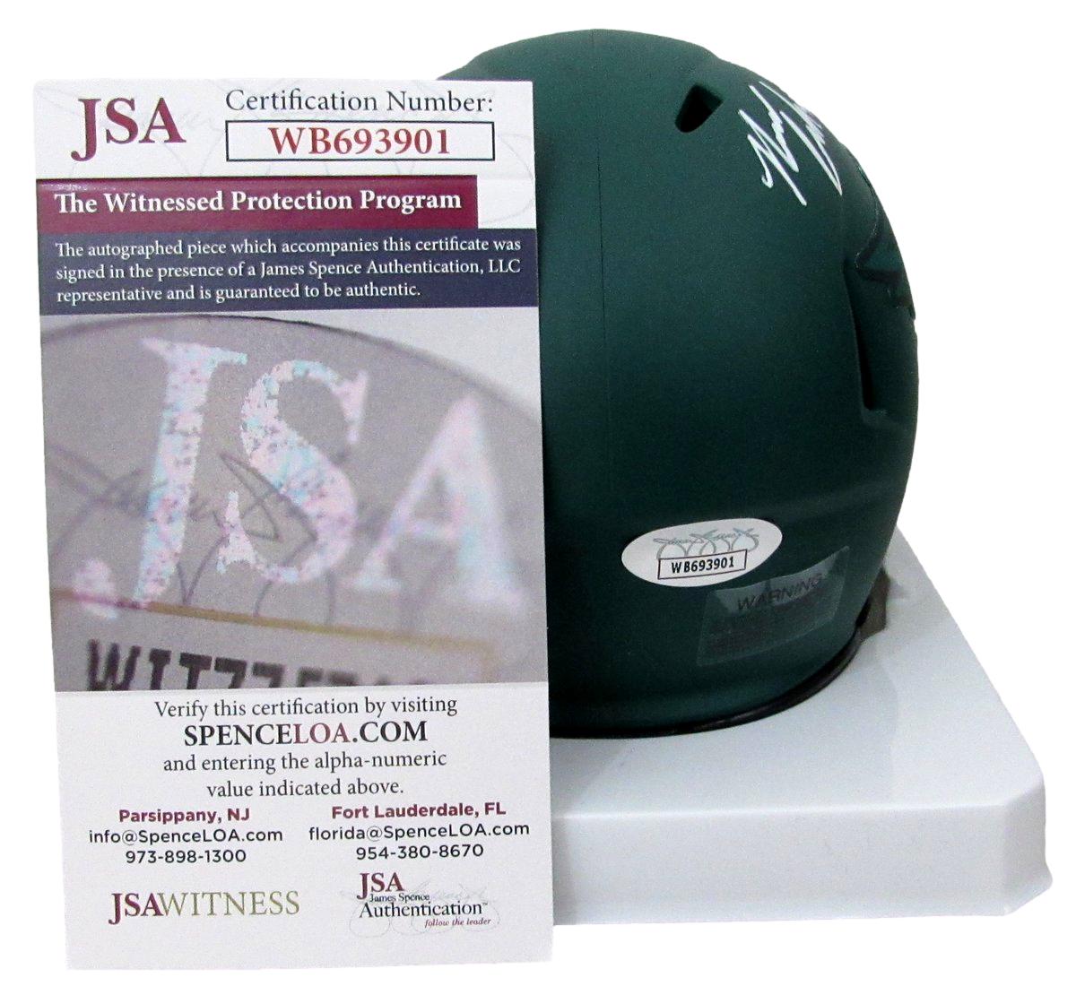 Nolan Smith Signed/Auto Rave Mini Football Helmet Philadelphia Eagles JSA 193466