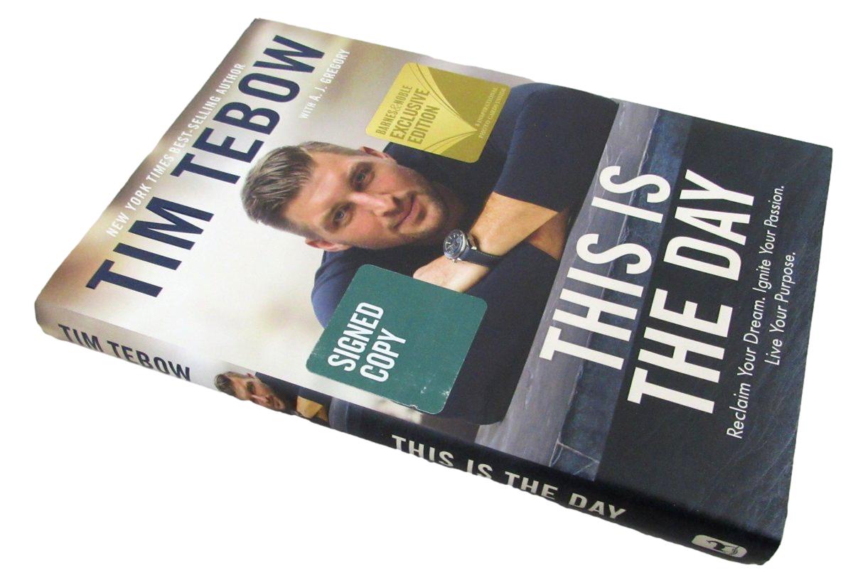 Tim Tebow Signed/Autographed "This is the Day" Book Denver Broncos JSA 193641