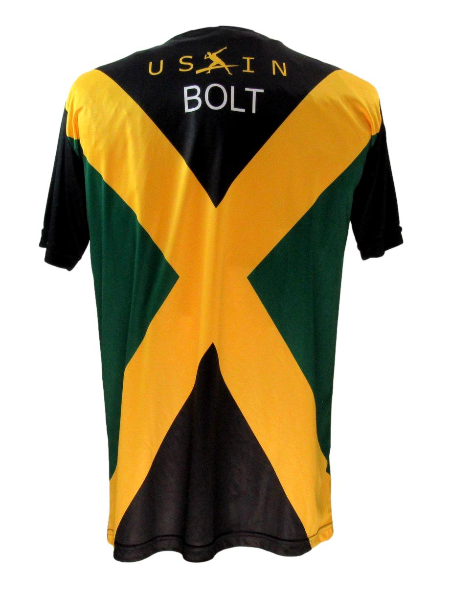 Usain Bolt Autographed Track Jersey Jamaica Olympic Runner Beckett 180044